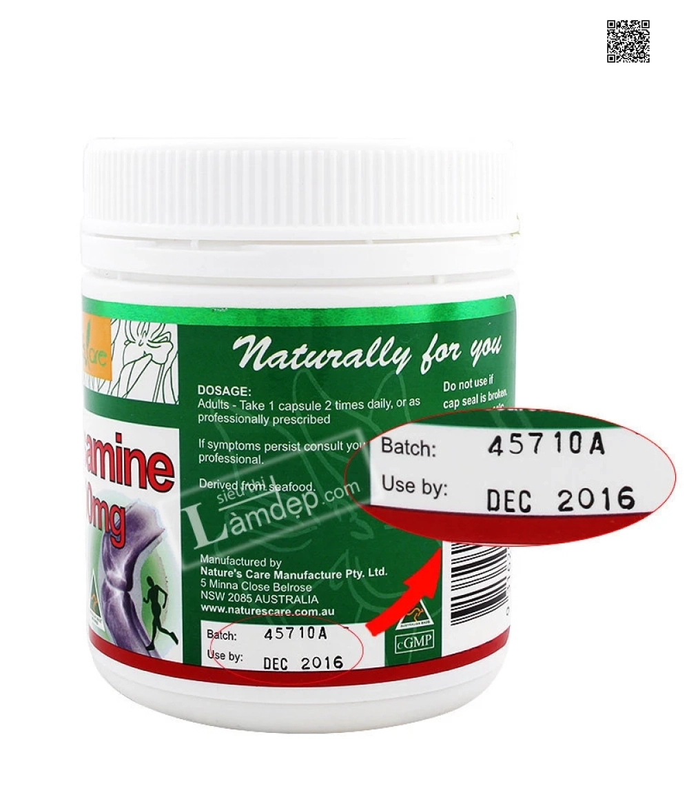 Glucosamine HCL Nature’s Care (1000mg x 200 Viên) Glucosamine HCL Nature’s Care (1000mg x 200 Viên)