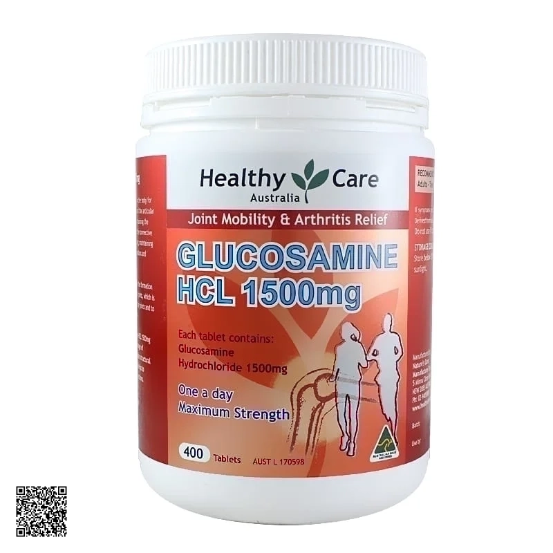 Viên Uống Bổ Xương Khớp Healthy Care Glucosamine HCL (1500mg x 400 viên)