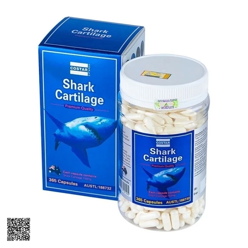 Viên Uống Bổ Khớp Sụn Vi Cá Mập Costar Blue Shark Cartilage (750 mg x 365 Viên)