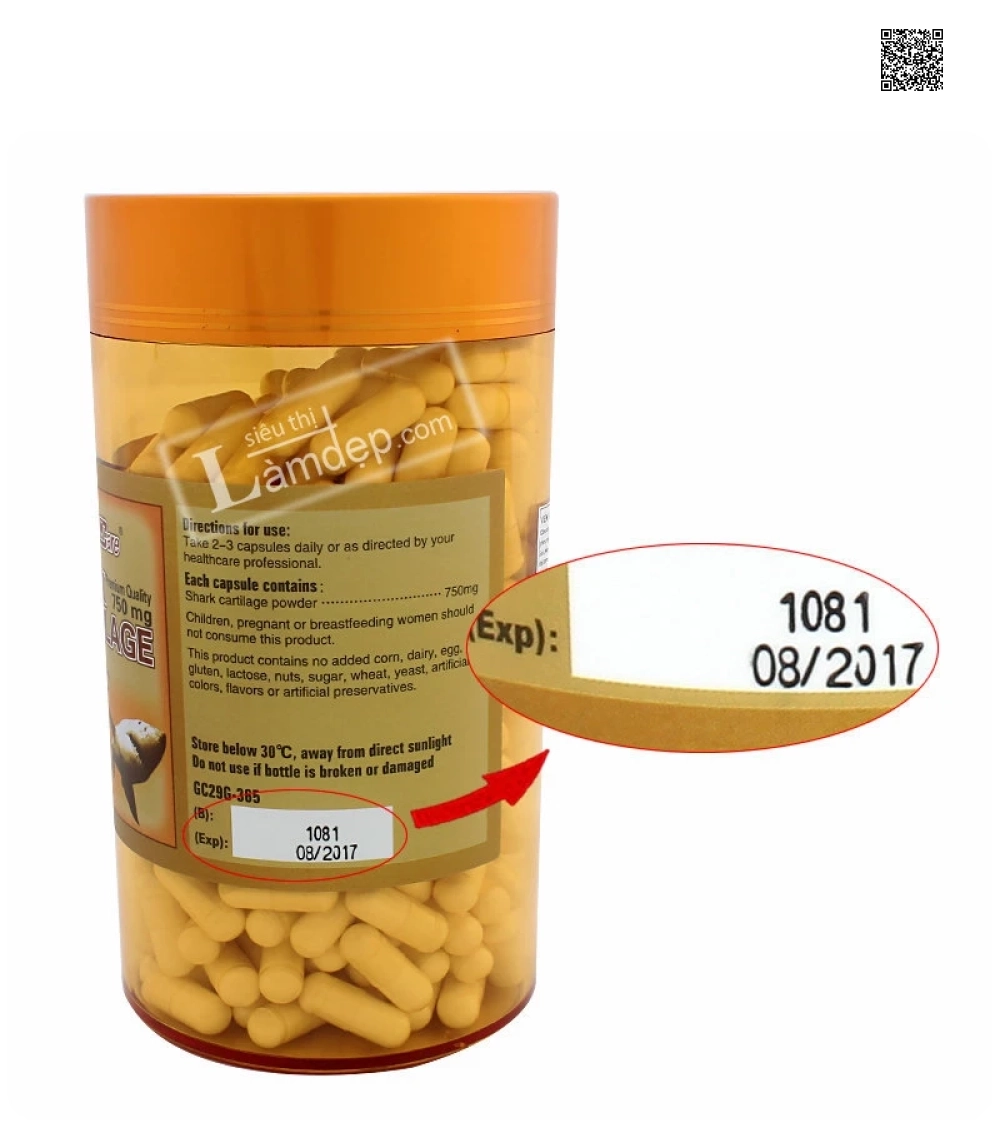 Viên Uống Bổ Khớp Golden Care Shark Cartilage (750 mg x 365 Viên) Viên Uống Bổ Khớp Golden Care Shark Cartilage (750 mg x 365 Viên)