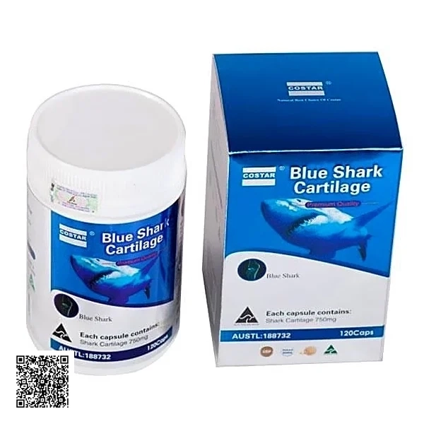 Viên Uống Bổ Khớp Sụn Vi Cá Mập Costar Blue Shark Cartilage (750 mg x 120 Viên)