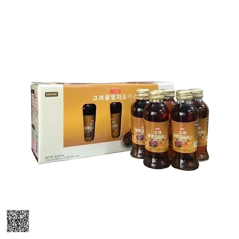 Nước Linh Chi Mật Ong KGS Korean Linhzhi Honey Liquid Plus 1200ml (10 chai x 120ml)