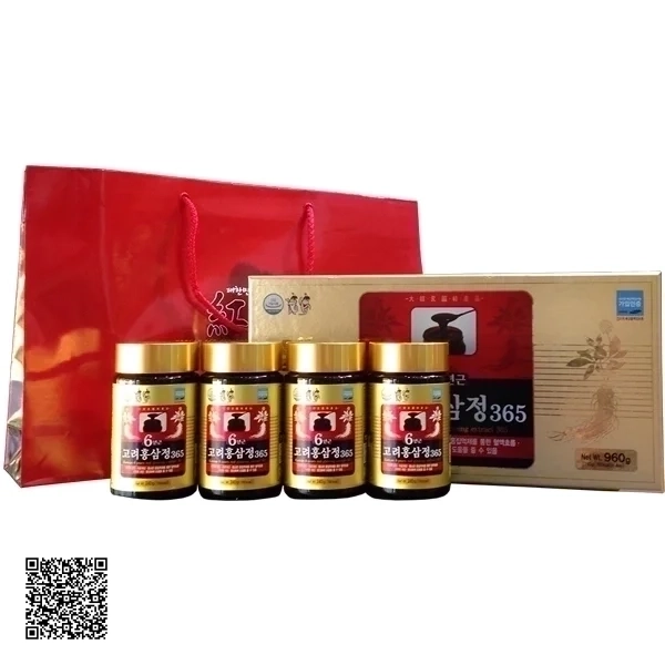 Cao Hồng Sâm Taewoong Food 6 Years Korean Red Ginseng Extract 365 (240g x 4 lọ)