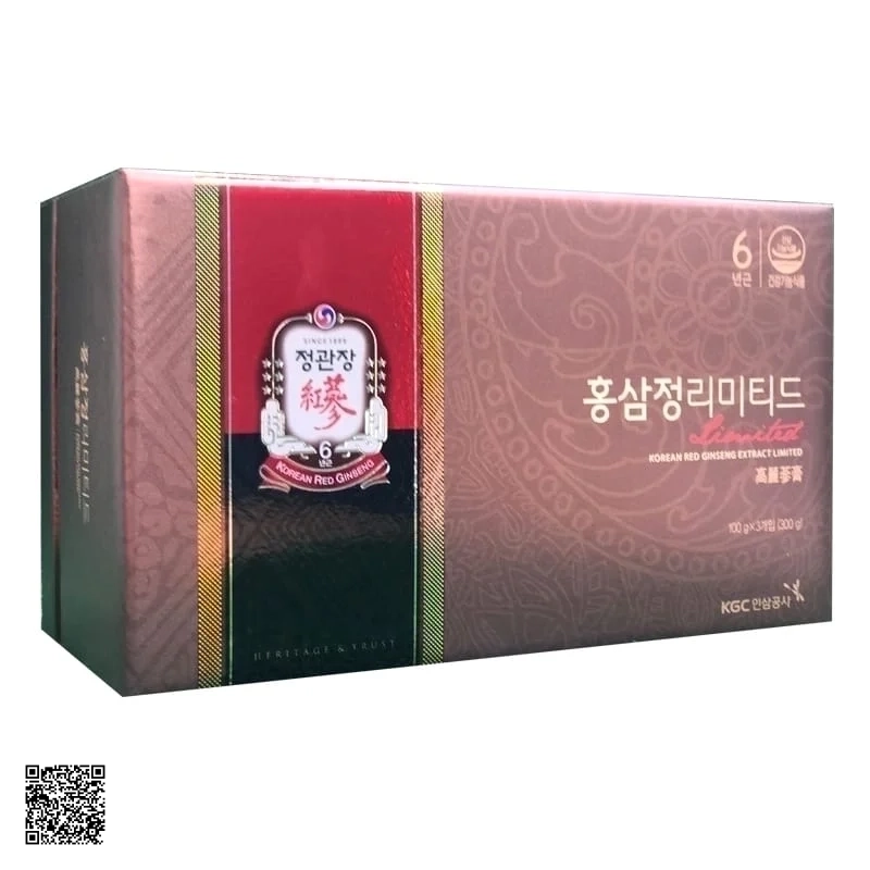 Cao Địa Sâm KGC Korean Red Ginseng Extract Limited (100g x 3 lọ)