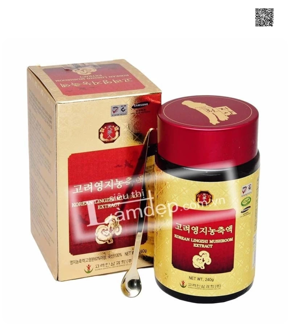 Hình ảnh thật được chụp lại từ sản phẩm Cao Linh Chi GOLD 24gr