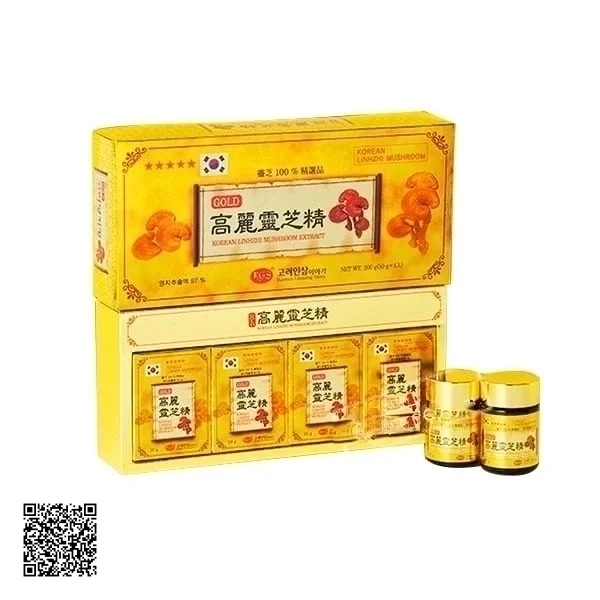 Cao Linh Chi KGS Korean Lingzhi Mushroom Extract 200g (50g x 4 lọ)