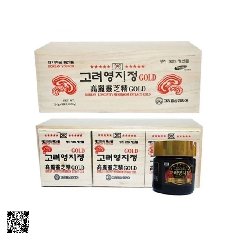Cao Linh Chi YoungJi Korean Longevity Mushroom Extract Gold (120g x 3 Lọ)