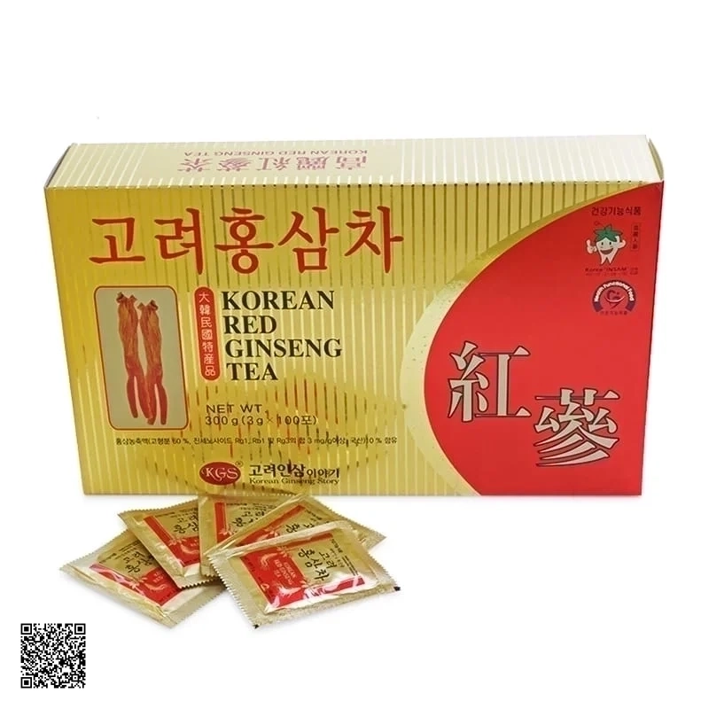 Trà Hồng Sâm Cao Cấp KGS Korean Red Ginseng Tea (3g x 100 gói)