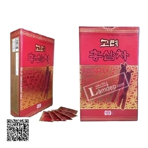 Trà Hồng Sâm Taewoong Food Korean Red Ginseng Tea (3g x 100 gói)