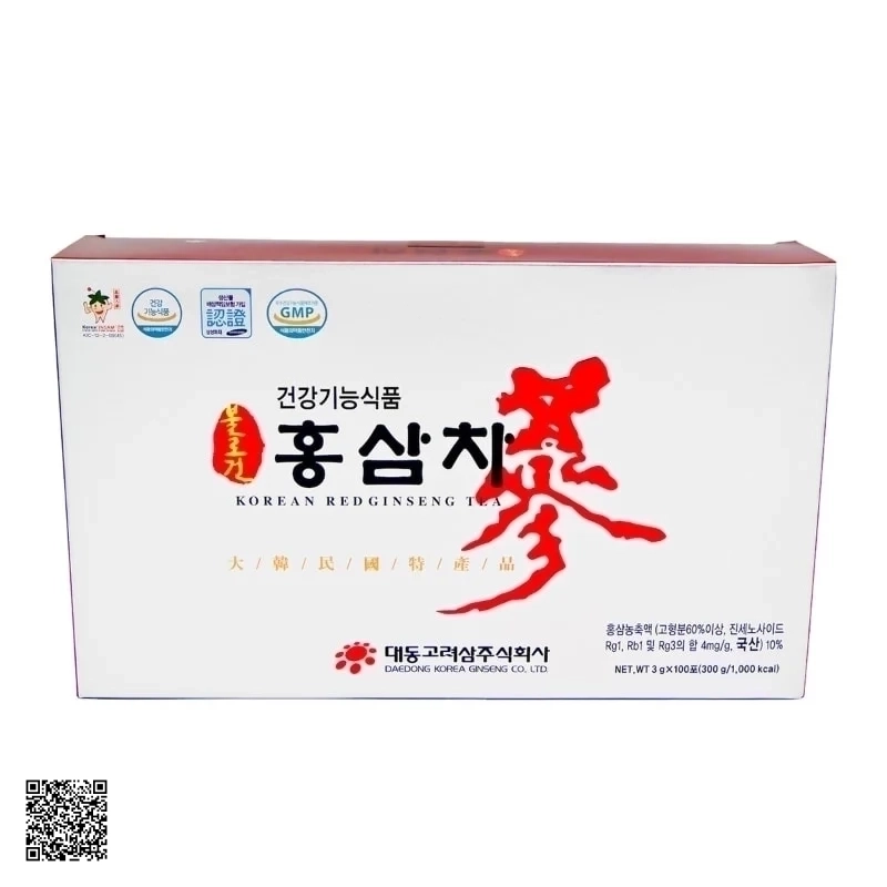 Trà Hồng Sâm Daedong Korean Red Ginseng Tea (3g x 100 gói)