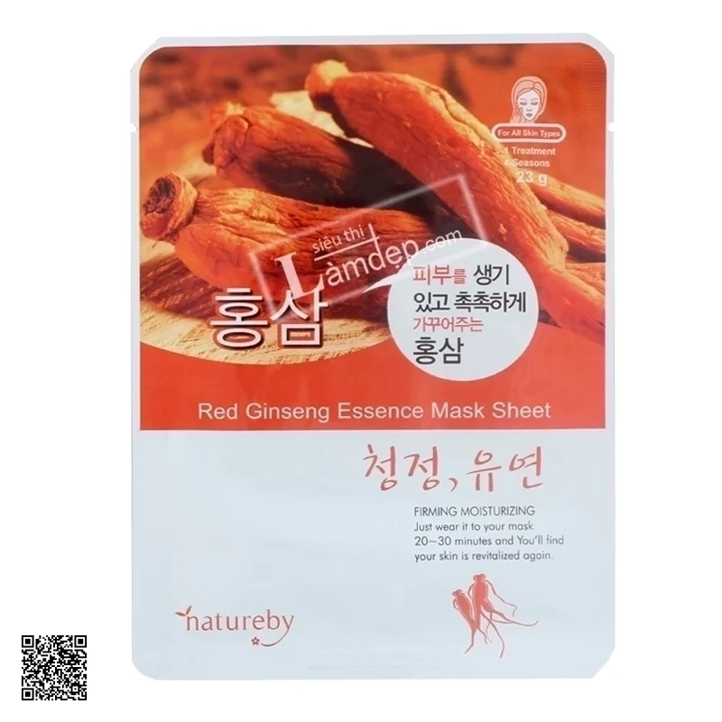 Mặt Nạ Hồng Sâm Dưỡng Da Natureby Hàn Quốc