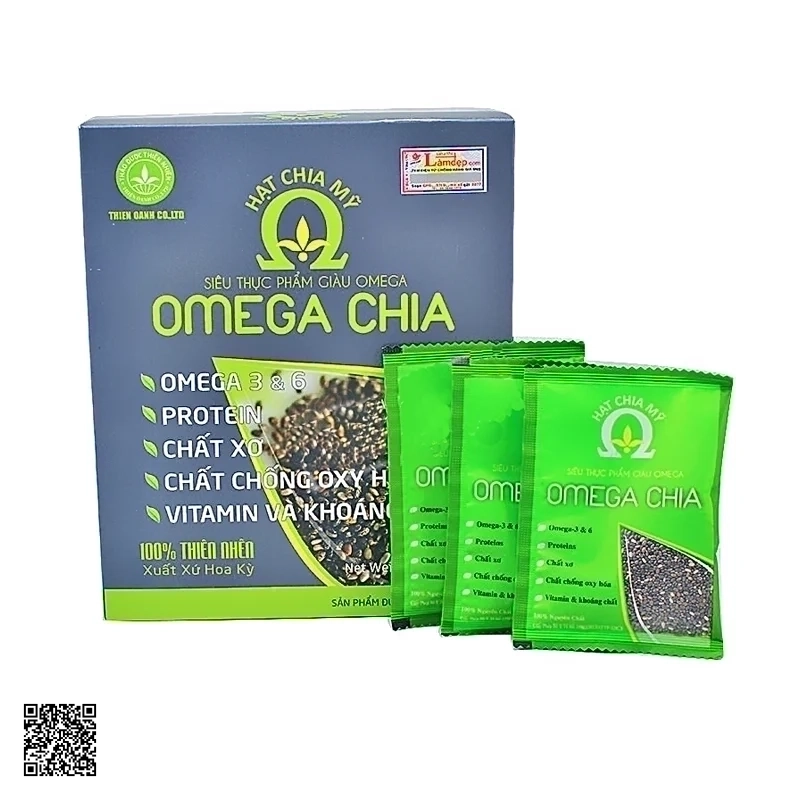 Omega Chia - Hạt Chia Nhập Khẩu Từ Mỹ (66 gói x 15gr)