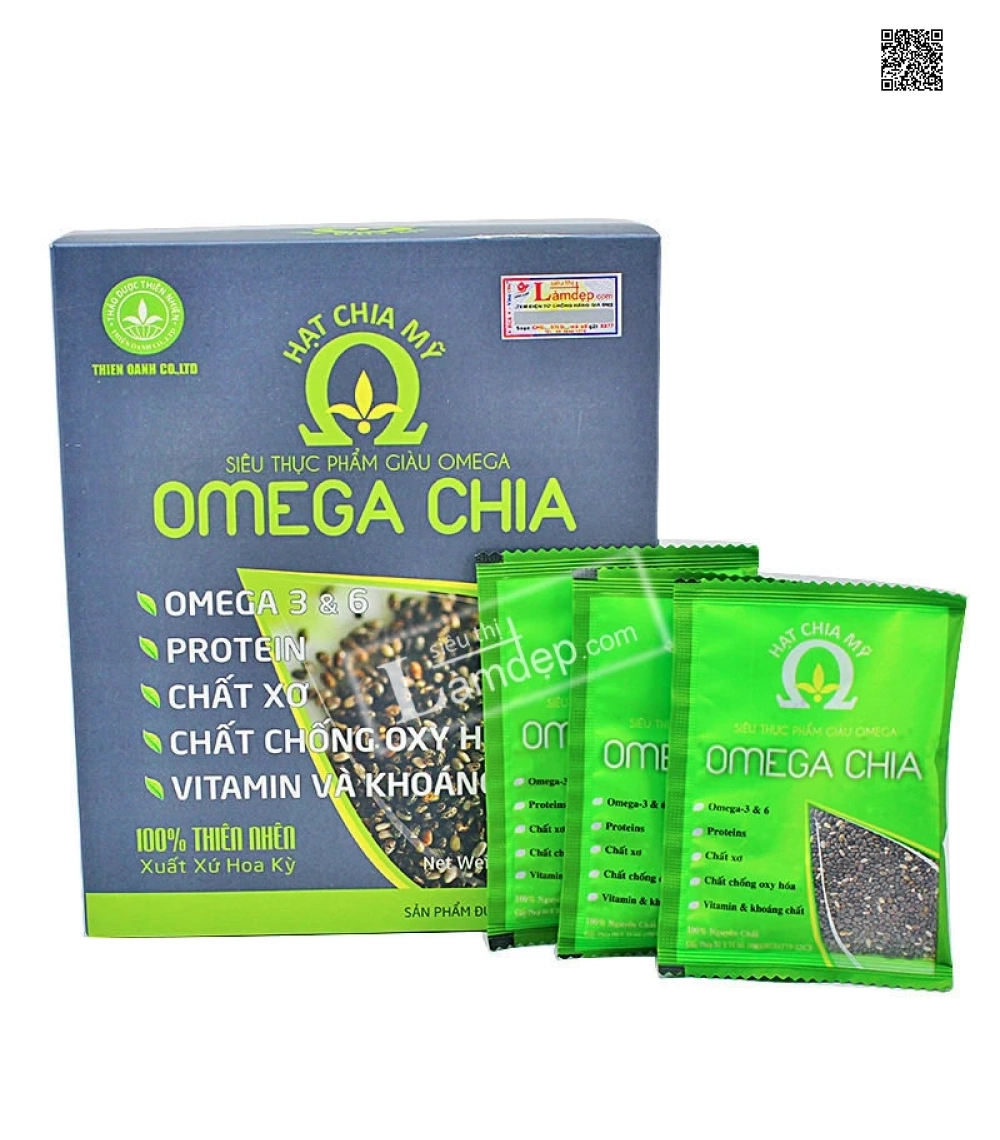 Hạt Chia Mỹ Omega Chia ( 33 gói x 15gr)
