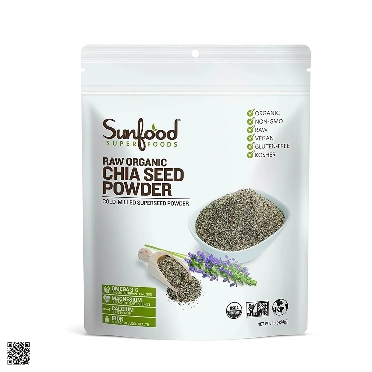 Hạt Chia Mỹ Sunfood Organic 454g