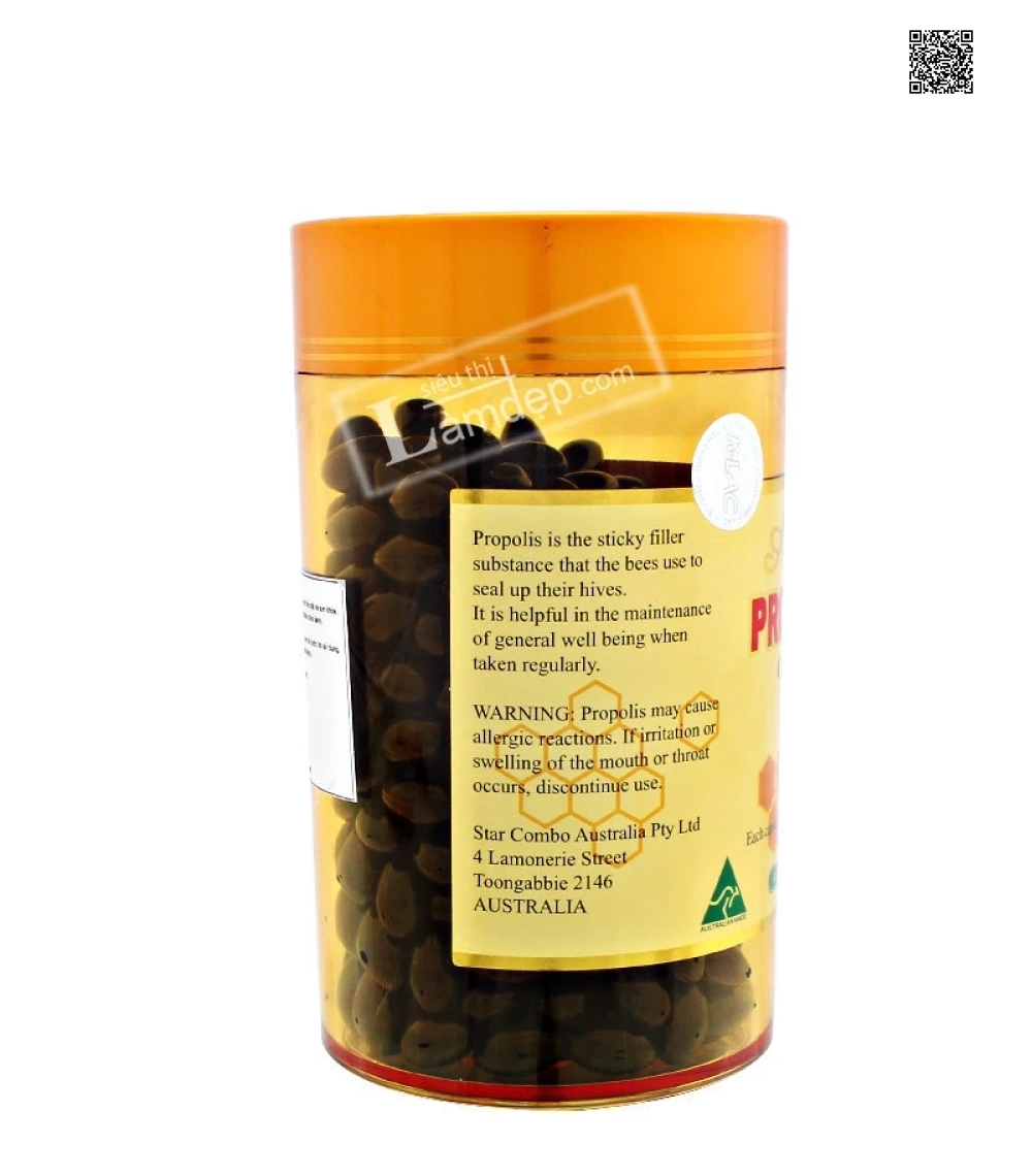 Viên Uống Sáp Ong Amax Propolis ( 500mg x 365 Viên) 