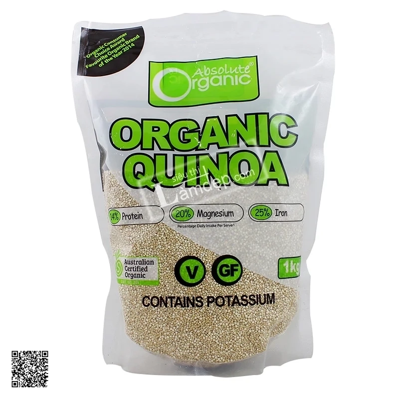 Hạt Diêm Mạch Organic Quinoa Của Úc Absolute Organic (1kg)