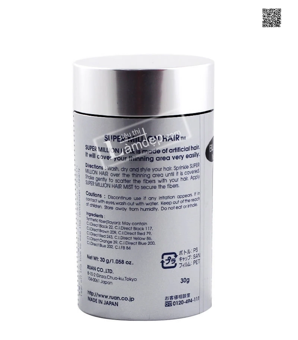 Xịt Tóc Giả Super Million Hair - Giải Pháp Cho Người Tóc Thưa, Ít Tóc
