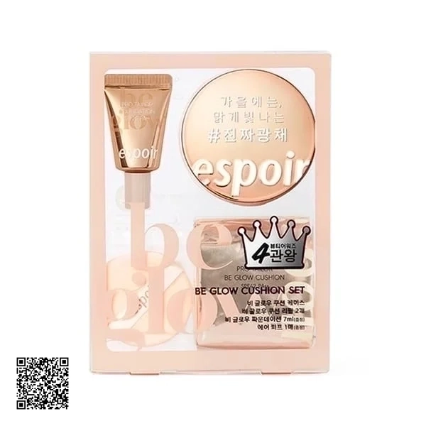 Set Phấn Nước 4 Món Espoir Be Glow Cushion Set Hàn Quốc