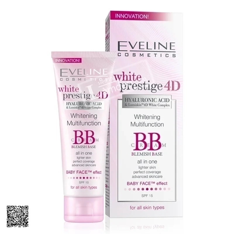 BB Cream Trắng Da Đa Tác Dụng Eveline White Prestige 4D