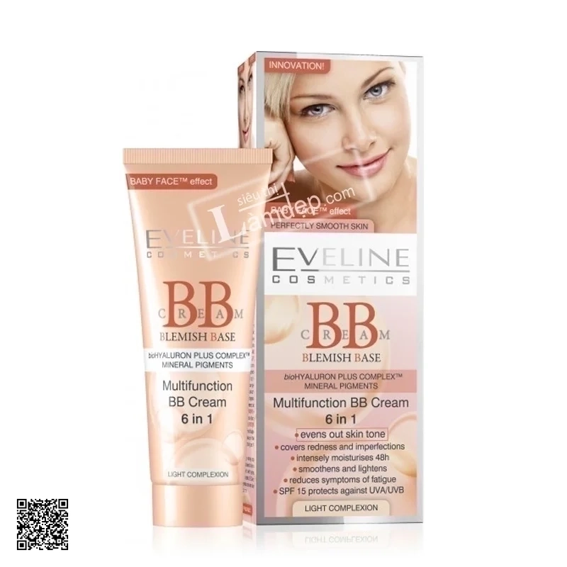 BB Cream 6 trong 1 Eveline (Màu Sáng)
