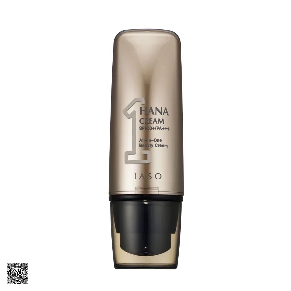 Iaso Hana Cream SPF50+ PA++++ - Kem Nền Chống Nắng Dưỡng Ẩm Da