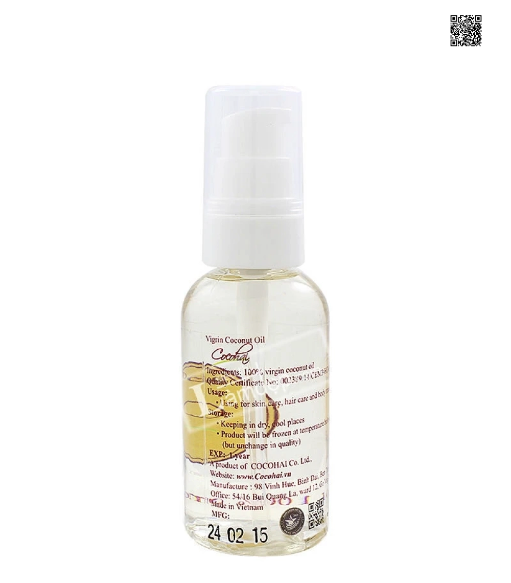 Dầu Dừa Nguyên Chất CocoHai 50ml
