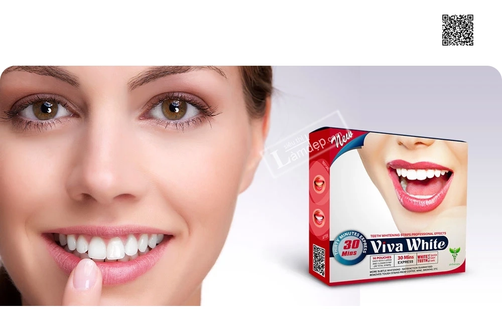 Miếng dán làm trắng răng viva white