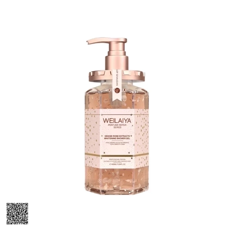 Weilaiya DaMask Grand Rose Extracts Whitening Shower Gel - Sữa Tắm Trắng Da Từ Tủy Mật Hoa Hồng
