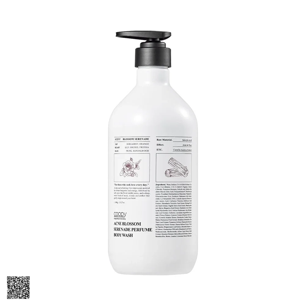 COOPY Acne Blossom Serenade Perfume Body Wash - Sữa Tắm Trắng Da, Sạch Mụn (Hương Hoa Lan)