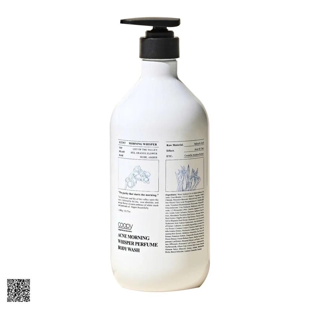 COOPY Acne Morning Whisper Perfume Body Wash - Sữa Tắm Trắng Da, Sạch Mụn (Hương Hoa Lily)