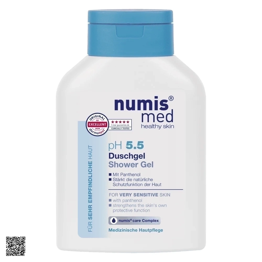 Numis Med Shower Gel pH 5.5 - Gel Tắm Dịu Nhẹ Cho Da Nhạy Cảm