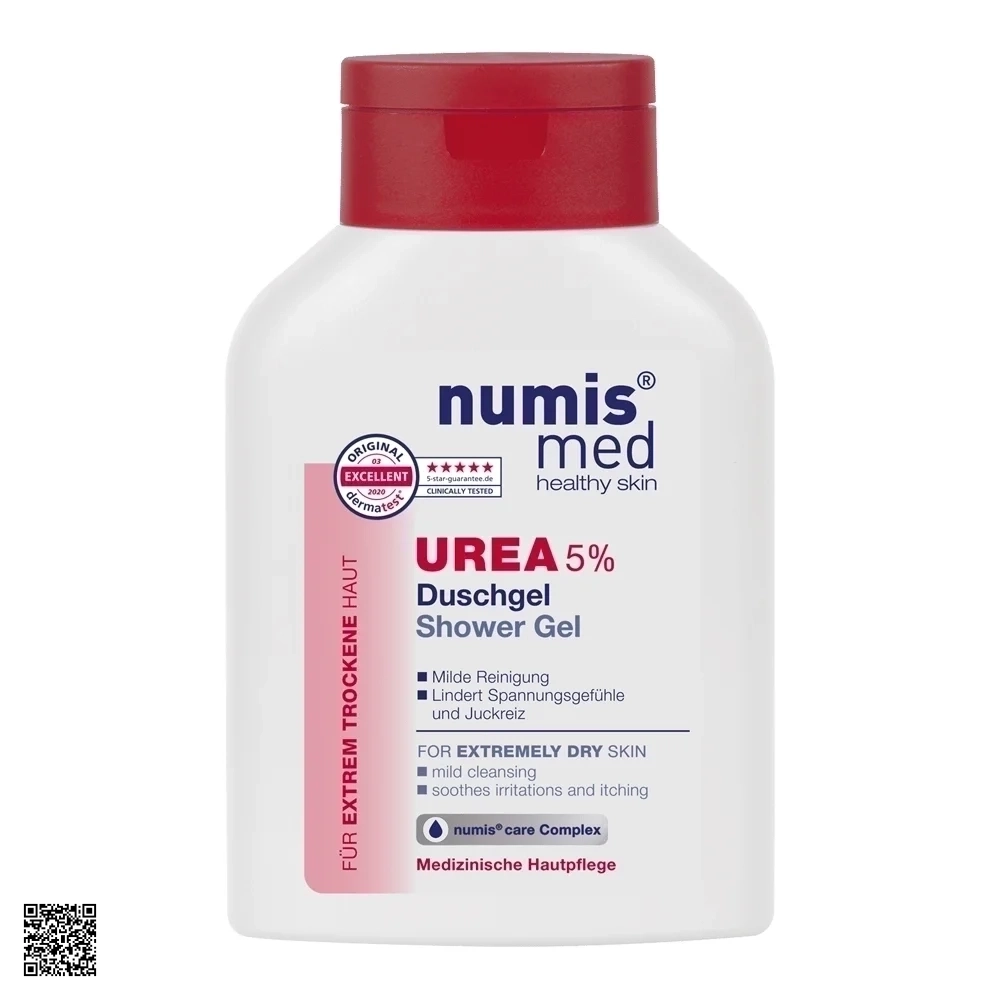 Numis Med Shower Gel Urea 5% - Gel Tắm Cho Da Khô Vảy Nến