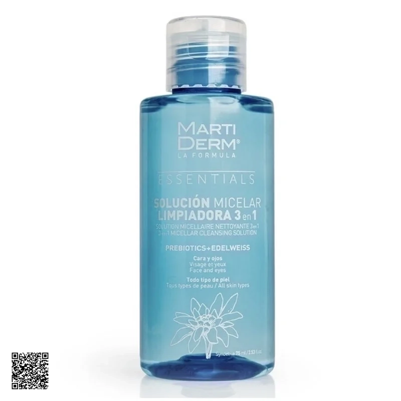 MartiDerm Essentials Micellar Cleansing Solution 3 In 1 - Nước Tẩy Trang (75ml)