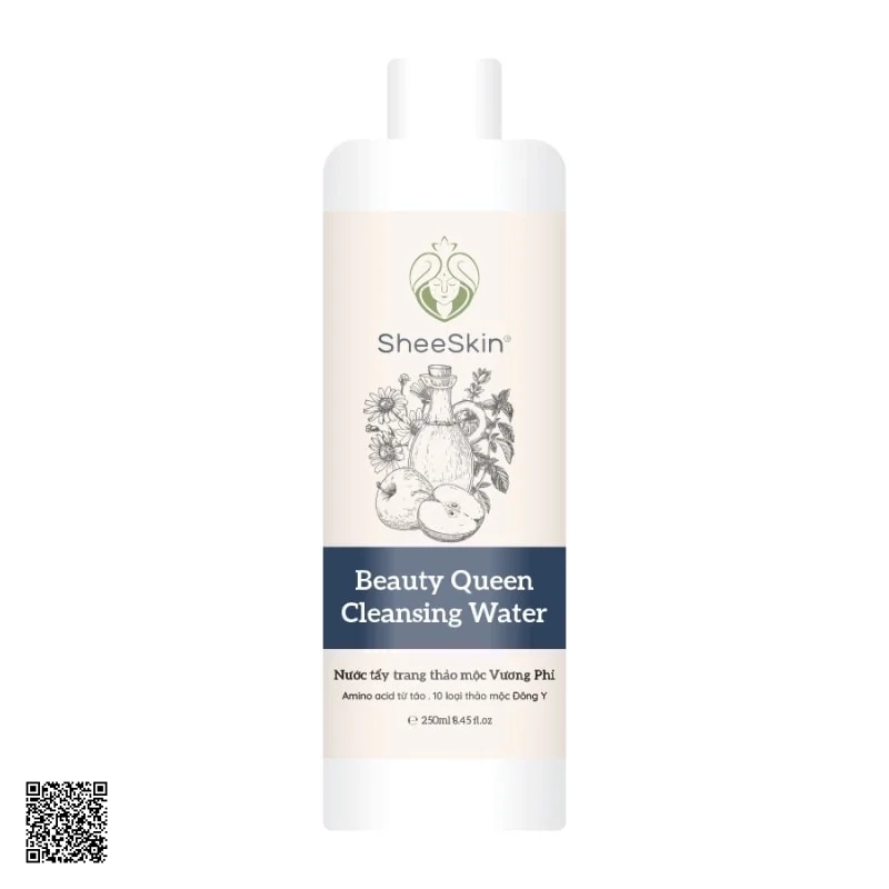 Nước Tẩy Trang Thảo Mộc Vương Phi Sheeskin Beauty Queen Cleansing Water