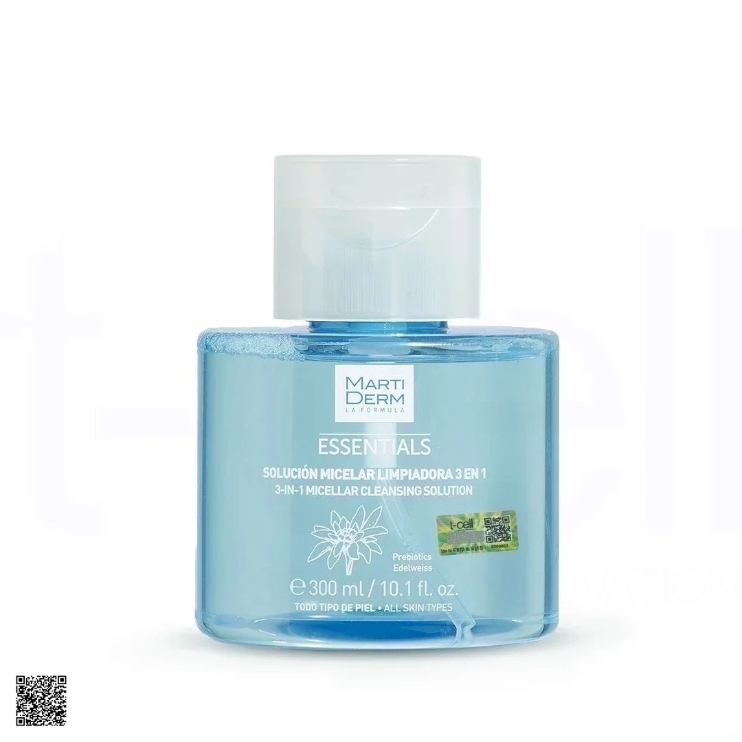 MartiDerm Essentials Micellar Cleansing Solution 3 In 1 - Nước Tẩy Trang (300ml)