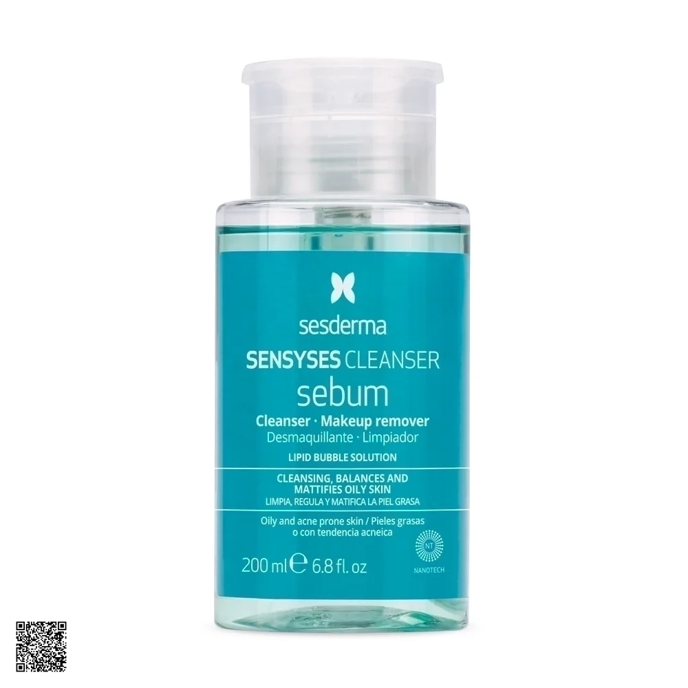 Sesderma Sensyses Cleanser Sebum - Nước Tẩy Trang Làm Sạch Cân Bằng Da