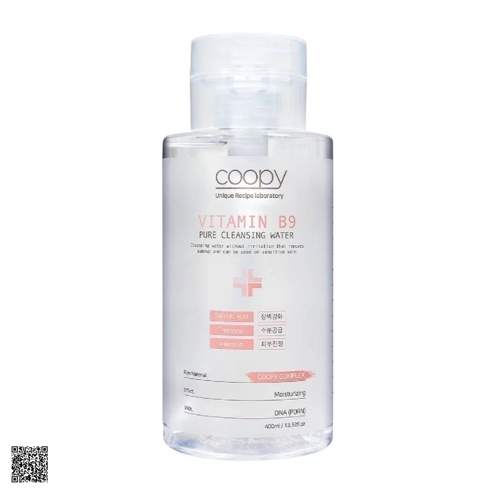 COOPY Vitamin B9 Cleansing Water - Nước Tẩy Trang Chiết Xuất D.N.A Cá Hồi