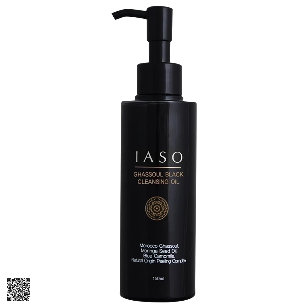 Iaso Ghassoul Black Cleansing Oil - Dầu Tẩy Trang Bùn Khoáng Đen