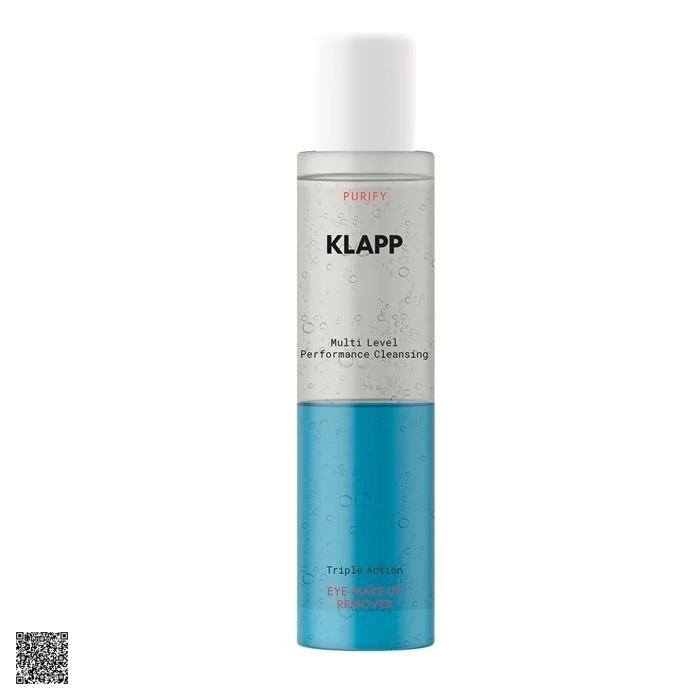 KLAPP Multi Level Performance Cleansing Eye Make-up Remover  - Nước Tẩy Trang 3 Tác Động Cho Vùng Mắt