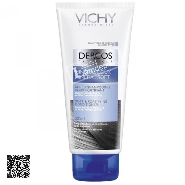 Dầu Xả Giàu Khoáng Chất Dịu Nhẹ Giúp Nuôi Dưỡng Tóc Chắc Khỏe Vichy Dercos 200ml