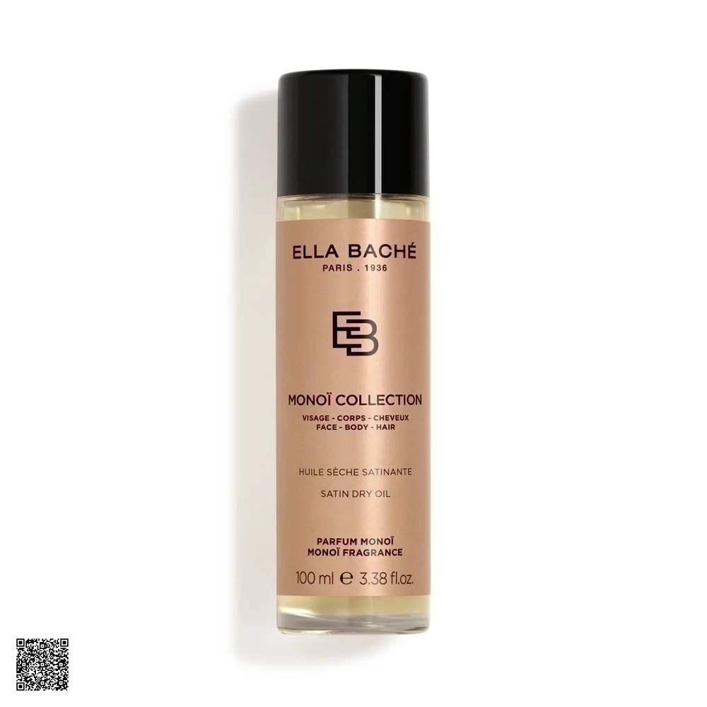 Ella Bache Monoi Collection Satin Dry Oil - Dầu Khô Dưỡng Tóc Óng Mượt, Mịn Da (Mặt/Body/Tóc) (100ml)