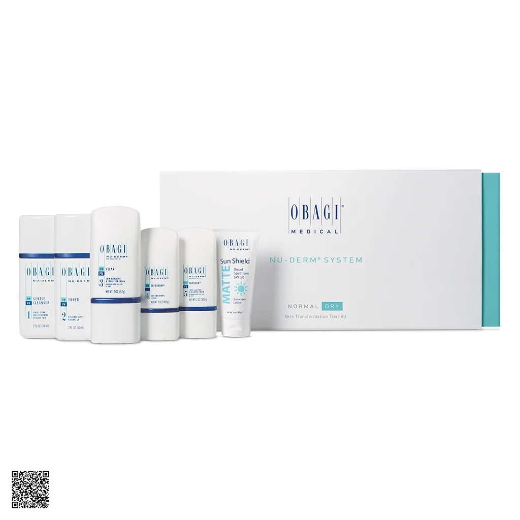 Bộ Sản Phẩm Trị Nám Mini Cho Da Khô Obagi Nu-Derm Travel Kit Normal-Dry