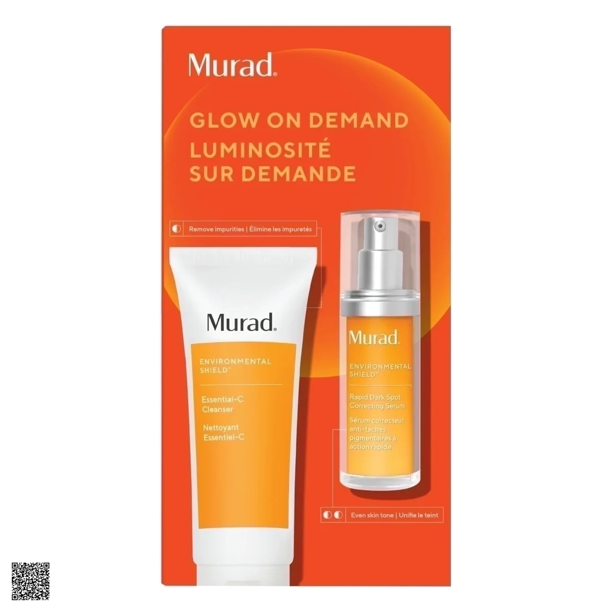 Bộ Sản Phẩm Phục Hồi, Giảm Thâm Nám Murad Glow On Demand Luminosite Sur Demande