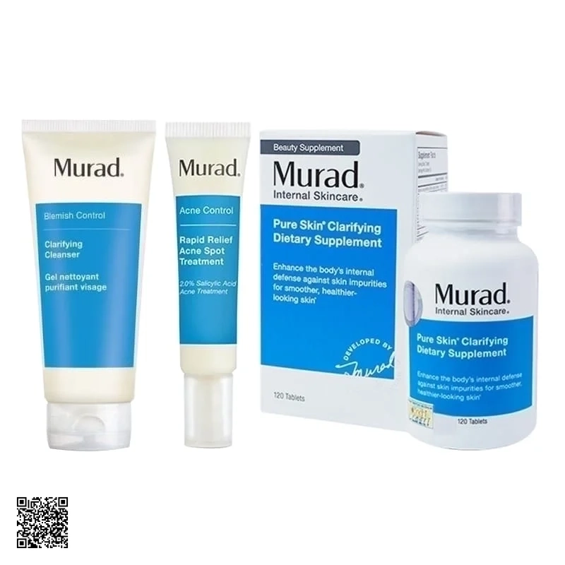 Bộ 3 Sản Phẩm Trị Mụn Murad Cao Cấp Từ Mỹ