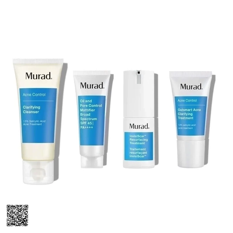 Bộ Sản Phẩm Trị Mụn Murad Direct 30-Day InvisiScar Acne Kit Skin Care Kit