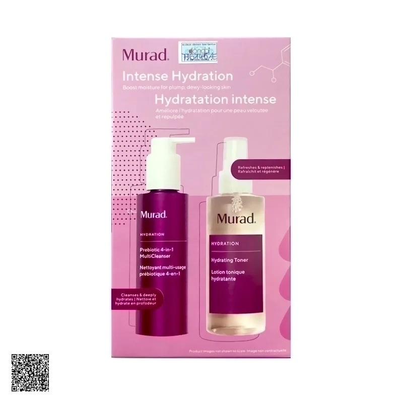 Combo Sữa Rửa Mặt Tẩy Trang 4 Trong 1 Murad Prebiotic và Toner Hồi Sinh Da Cấp Ẩm Murad Hydrating