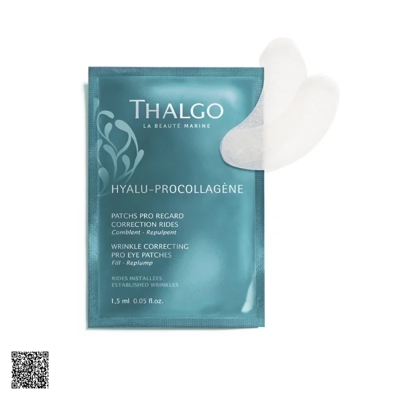 Thalgo Wrinkle Correcting Pro Eye Patches - Mặt Nạ Làm Đầy Nếp Nhăn Vùng Mắt (Hộp 16 Miếng)