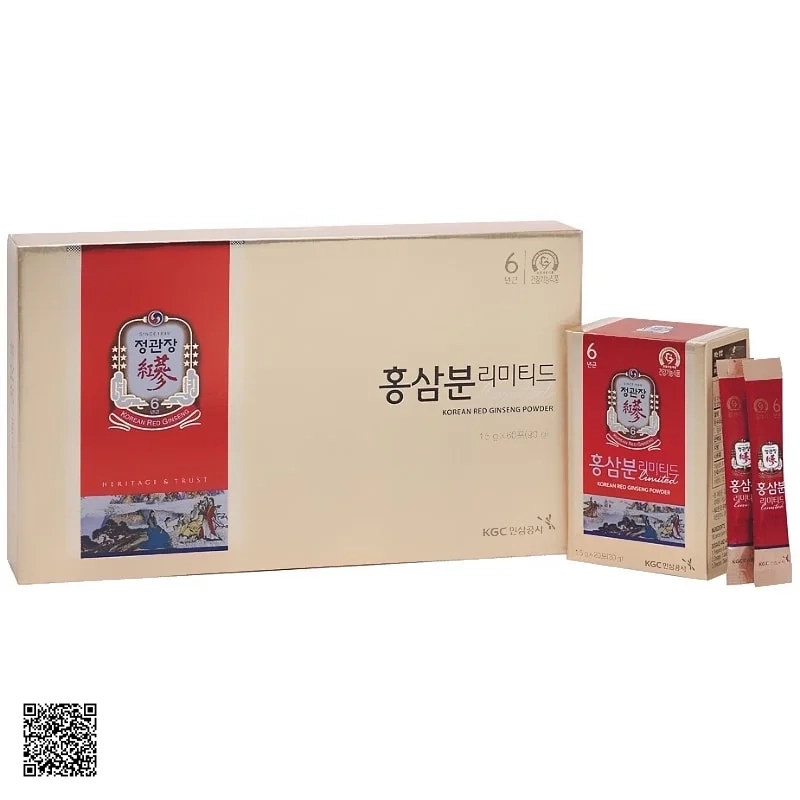 Bột Hồng Sâm KGC Korean Red Ginseng Powder (1.5g x 60 gói)