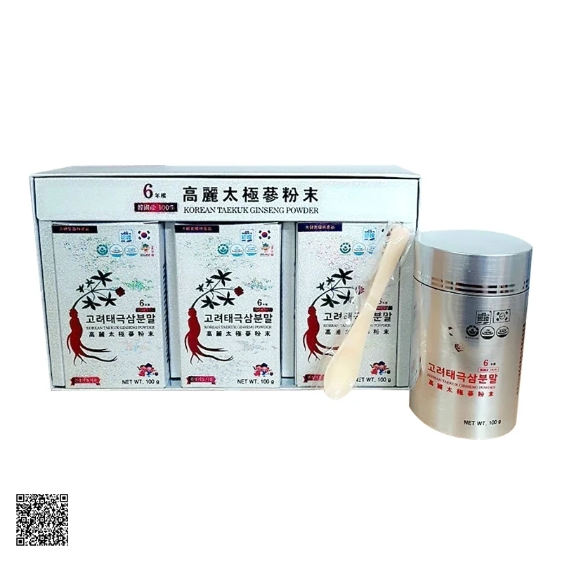 Bột Thiên Sâm Chính Phủ Korean Taekuk Ginseng Powder Premium Hàn Quốc (100gr x 3 hũ)