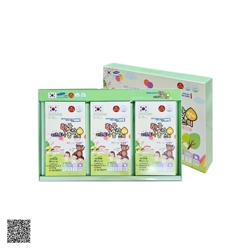 Thạch Hồng Sâm Tăng Chiều Cao Trẻ Em 2-5 Tuổi Daedong Korean Red Ginseng Kids Tonic Jelly Stick Junior